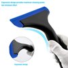 Gomake Small Silicone Squeegee Window Shower Squeegee Tool,Auto Water Blade for Car Windshield, Window, Mirror, Glass Door,Bathroom