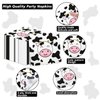 100 Pcs Cow Print Napkins, Cow Party Supplies, Cow Party Table Napkins for Farm Animal Themed Party, Western Theme Kid's Birthday, Baby Shower