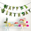TmppDeco Dinosaur Birthday Banner and Balloons Kit - Dinosaur Happy Birthday Sign, Dinosaur Theme Party Banners