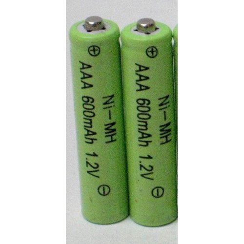 4 Pieces AAA 600mAh Ni-Mh Rechargeable Battery Garden Solar Landscape Path Lights (can Replace 300mAh NiCd AAA, 600mAh NiCd AAA, or Any 300 /600Ni-Mh AAA Cells with 100% Longer Running time)