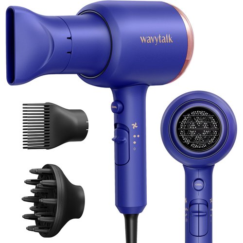 Wavytalk Professional 1875 Watt Hair Dryer Blow Dryer with Diffuser Nozzle Comb and Concentrator ...