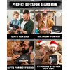 Beard Grooming Kit with 2 Pack Beard Original Oil, Beard Balm, Wash & Conditioner for After Shave Lotions-Sandalwood, Beard Brush, Combs, Valentine's Day Christmas Fathers Gifts for Dad or Men