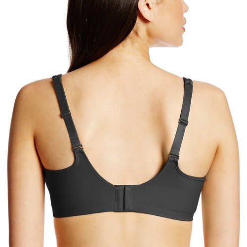 Bali Women's One Smooth U Ultra Light Illusion Neckline Underwire Bra, Black,36C