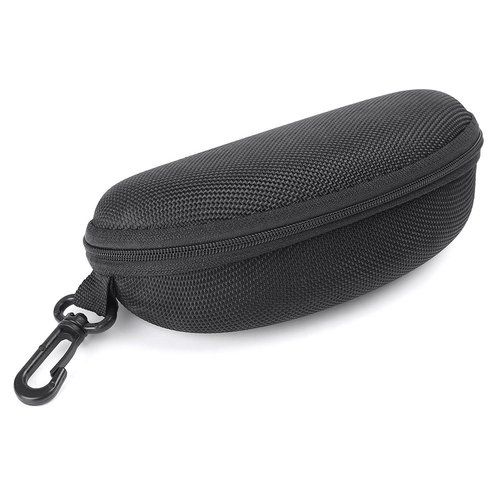 Mallofusa Black Sunglass Case Cover Box For Men Women Storage Case for Safety Glasses with Clip Hard Eyeglass Case for Sunglass Eyeglass Shooting Glasses