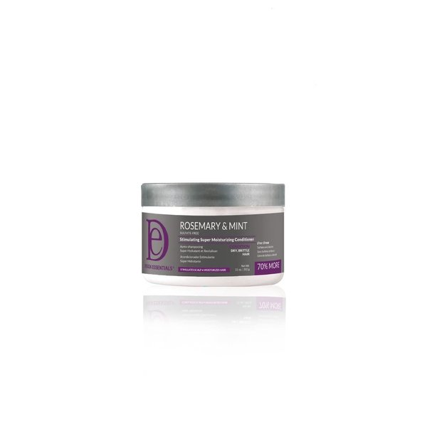 Design Essentials Rosemary & Mint Stimulating Super Moisturizing Conditioner for Dry, Brittle Hair, 11 Fl Oz.