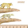 Gemini&Genius Lynx Snow Leopard Toys Set for Kids, Forest Animals Toy Figures, Woodland Animals, Wildlife Figurines, Cake Toppers, Display, Education, Play Toys for Kids Toddlers