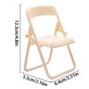 10pcs Mini Foldable Chairs Doll House Furniture and Accessories Set Plastic Miniature Chair Mini Scene Decor Phone Holder Stand Miniature Furniture, Black and White