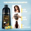 KAISASA Dark Brown Hair Dye Shampoo for Gray Hair, Hair Color Shampoo for Women&Men, Color Shampoo Hair Dye in Minutes/Semi-Permanent(17.6 FL OZ)