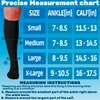 ABSOLUTE SUPPORT Made in USA - Compression Socks for Men and Women Circulation 30-40mmHg - Opaque Knee High Stockings for Swelling, Edema, Arthritis, Sclerotherapy - Black, Medium - A301BL2