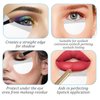 Molain 150 Pcs Eyeshadow Shields, Lint Free Eyeshadow Stencil Gel Pad Under Patches, Prevent Makeup Residue Eye Shadow Makeup Patches for Eyelash Extensions, Eyeliner, Lip and Tinting Makeup