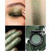 HOOMUSS Emerald Green Eyeshadow Shimmer Handmade Eye Sahdow Pressed Powder Palette, High Pigmented & Long Lasting, Intense Color Green Matte Eyeshadow (Emerald)