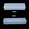 Lokyango 4 Pieces Plastic Storage Personal Box for Nail, Nail Implement Storage Box Organizer Case Manicure Tool Box for Nail Pedicure Supply Tools (clear)