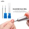 NMKL38 3/32" Diamond Nail Drill Bit Rotary Cuticle Clean Burr Nail Art File for Electric Drill Machine Manicure Pedicure Tool (03D-Medium)