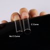No C Curve Square Flat Nail Tips,SWETIDY 500Pcs XXL Extra Long Acrylic Clear Straight Tapered,Half Cover French Fake Nails for Nail Salon and DIY Nail Art 10 Sizes