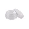 Clear Empty 5 Gram 5ML 1 1/4" inch X Height: 3/4 inch Size Empty Clear Plastic Cosmetic Containers/Powder Container/Eye shadow Container Lot/Eye Shadow Holder/Cosmetic Containers Pot Jars (50PCS)