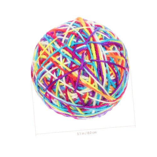 ORFOFE 3Pcs Interactive Cat Toy Wear Resistant Kitten Ball Toys for Indoor Play Engaging Household Playthings for Cats and Kittens