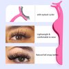 AddFavor Cat Eye Lashes False Eyelashes Natural Look Wispy Fluffy Clear Lash Band Fake Eyelashes 7 Pairs Pack 3D Winged End Eye Elongated Strip Lashes