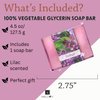 Nabila K Vegetable Glycerin Bar Soap, for Body, Face, and Hands, Syringa, Single Bar, 4.5oz/127.5g each.