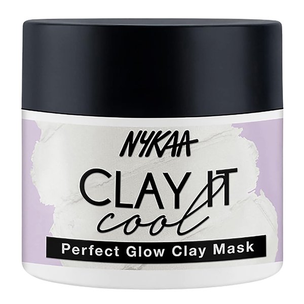 Nykaa Naturals Clay It Cool Clay Mask, Perfect Glow, 3.5 oz - Moisturizes, Boosts Skin Elasticity - Brightening Mask with Vitamin C and Antioxidants