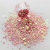 15 Grams/jar -Pink Changeable Chunky Mixes Sequins Glitter - Festival Rave Beauty Makeup Face Body Nail Art Tumbler Decoration PCM60