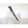 Generic 3 inch black filigree flower smaller alligator hair claw clip clamp