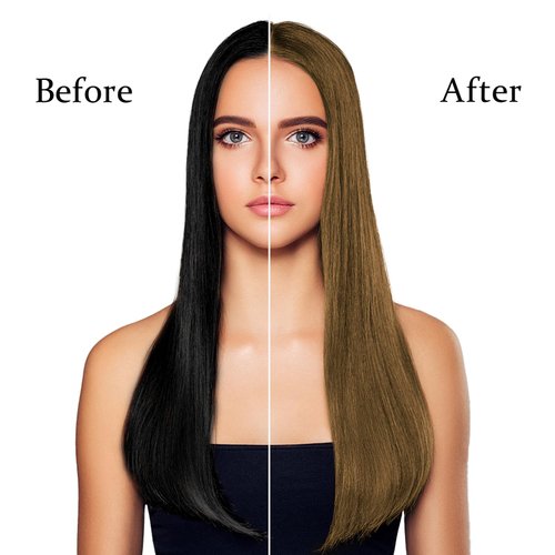 Instant Light Brown Hair Dye Shampoo 3 in 1, Herbal Brown Hair Shampoo, Coffee Hair Color Shampoo For Men Women, Long lasting & Easy to Apply Brown Hair Dye Brown Shampoo 17.6 Fl Oz