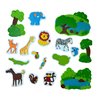 Edushape Magic Creations, Jungle Fun - Baby Bath Foam Toys Foam Stickers - Stick-On Removable Baby Foam Bath Toys for Toddlers 1-3 - Imaginative Learning Bath Toys Foam Activity Play Set