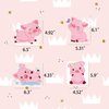 30pcs Cute Pig Party Hanging Swirl Decorations, Pink Piggy Pig Theme Ceiling Streamers Farm Animal Party Supplies Cartoon Pig Party Decor for Kids Birthday Party Baby Shower Room Decoration