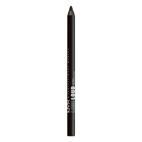 NYX PROFESSIONAL MAKEUP Line Loud Lip Liner, Longwear and Pigmented Lip Pencil with Jojoba Oil & Vitamin E - Evil Genius (Black)