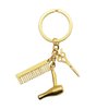 Xiahuyu Hairdresser Hair Dryer/Scissor/Comb Charm Pendant Keychain Keyring, Perfect for Salon Owner Hair Stylist Jewelry Gift Graduation Gift