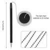 10 Pieces Secure Pen with Adhesive Pen Chain and Security Pen Holder for Home Office Supplies (Black Ink)