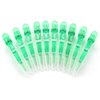 10pcs/set Multicolor Croc Clips Transparent Plastic Hairdresser Clips Hair Styling Sectioning Barrettes Professional Non Slip Alligator Clips Salon DIY Accessories Hairpins (10pcs-Green)