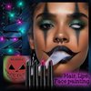 4Colors Matte Soft Mist Halloween Vampire Lipstick,Face Body Paint Stick Set High Lipcolo,Paint Sticks Professional Costume Makeup,easy to apply and color improve skin tone Face & body Painting(Set B)