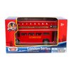 London Double Decker Bus Open Top, Red - Motormax 76008 - 4.75" Diecast Model Toy Car