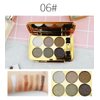 Glitter Eyeshadow Palette Makeup Set,6 Colors Shimmer Eyeshadow Palette Gold Eyeshadow Highly Pigmented Long Lasting Waterproof Sweatproof Professional Nude Eyeshadow Palette Make Up Palettes for Women Warm Natural Neutral Smokey Eye Eyeshadow Palette(#06