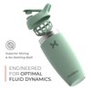 Promixx Pursuit Shaker Bottle Insulated Stainless Steel Water Bottle and Blender Cup, 18oz, Seagrass Green