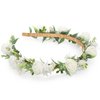 KorViSHOW Female Rose Flower Crown - White Flower Headbands or Women Bridal Flower Headband Girl Beautiful Lace Foam Flower Tiara Wedding Decoration Headflower Party Shoot Photo Headwear