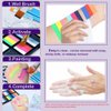 Face Painting Kit - Professional Rainbow Split Cake for Body & Face Makeup, Water Activated, 8 x 10g, with Stickers, Brushes, Sponges, for Halloween, Christmas, Easter, Parties