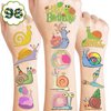 Cute Snail Temporary Tattoos 8 Sheets 81 PCS Snail Mail Party Decorations Favors Supplies Bug Snail Insect Theme Birthday Cute Stickers Christmas Gifts for Boys Girls Class School Prizes Carnival