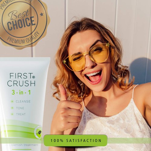 First Crush Face Wash | 3-in-1 | Hydrating Cleanser | Blemish-Prevention| spot treating _ Rosacea Calming _GENTLE FACE WASH | 6 Ounce