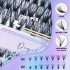 SUMFORMI lash cluster eyelash extensions 280pcs wispy eyelash cluster lashes wispy individual lashes cluster eyelashes cluster lashes natural cat eye cluster lashes D curl 8-16MM for Beginner 30D+40D