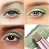 Ofanyia 3Pcs Eyeshadow Stick, Glitter Shimmer Eye Shadow Crayon Eye Brightener Stick with Blending Brush, Smooth Texture Cream Eyeshadow Pen, Long Lasting Waterproof Eye Shadow for Eye Makeup