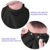 FRCOLOR Professional Barber Cape with Snap Closure Hair Cutting Salon Cape Hairdressing Apron Black Hair Cutting Cape with Neck Duster Brush - 55" x 63"