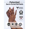 ohora Semi Cured Gel Nail Strips (N Bare Plum) - Purple, Solid, Works with Any UV/LED Nail Lamps, Salon-Quality, Long Lasting, Easy to Apply & Remove - Includes 2 Prep Pads, Nail File & Wooden Stick