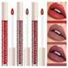 LANGMANNI 3 Colors Matte Liquid Lipstick Kit,Long Lasting & Waterproof Nude Lipgloss,High Pigmented Not Thick or Stick Lip Gloss Set For Women And Girls (D-#10#11#12)