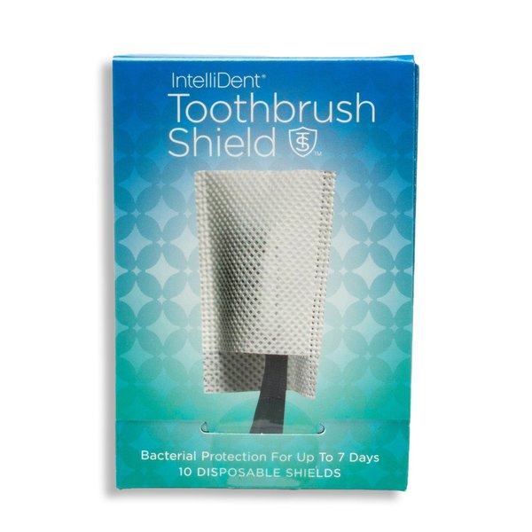 Intellident Toothbrush Shields - Pack of 10 Toothbrush Head Cover Caps - Breathable, Quick-Drying & Disposable - Perfect for Travel, Home & Office Use