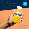 Transcend Foods Mini Orange Gel (.6 oz, Pack of 12) Fast-acting Carb Gel Orange Flavor – Travel Size, Caffeine Free, Gluten Free