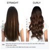 DOORES Seamless Clip in Hair Extensions Real Human Hair, Dark Brown to Chestnut Brown 18 Inch 7pcs 110g, Human Hair Extensions Seamless Clip in Hair Extensions Straight Invisi Edge Hair Extensions