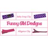 Funny Girl Designs 3.5 Inch Polka Dot Pinwheel Bow (Alligator Clip, Pink Cheetah)