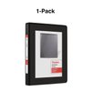 Staples 580932 1/2-Inch Standard 5-1/2-Inch x 8-1/2-Inch Mini View Binder with Round Rings Black